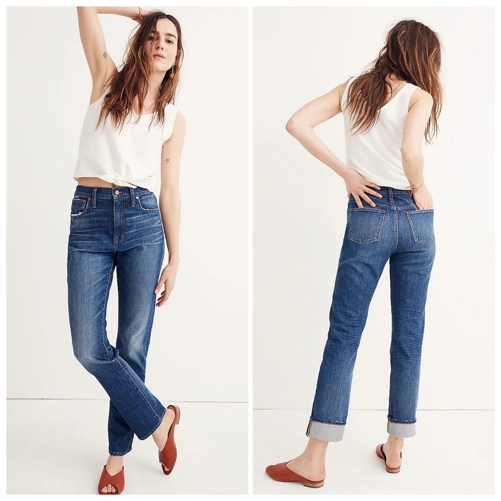 🆕 Madewell High Rise Slim Boyjean sz 27 NWT